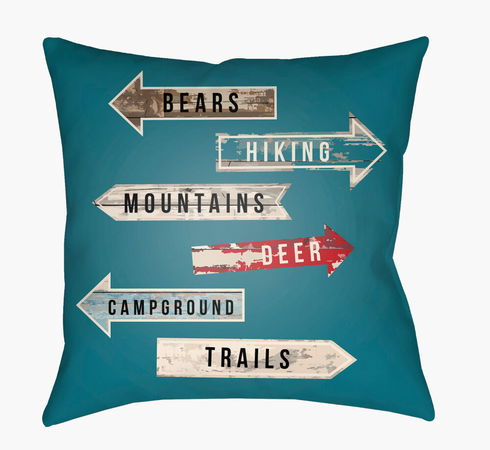 Lodge Cabin Accent Pillow