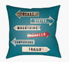 Lodge Cabin Floor Pillow, Decorative Pillow by Surya, 26" length x 26" width thumbnail