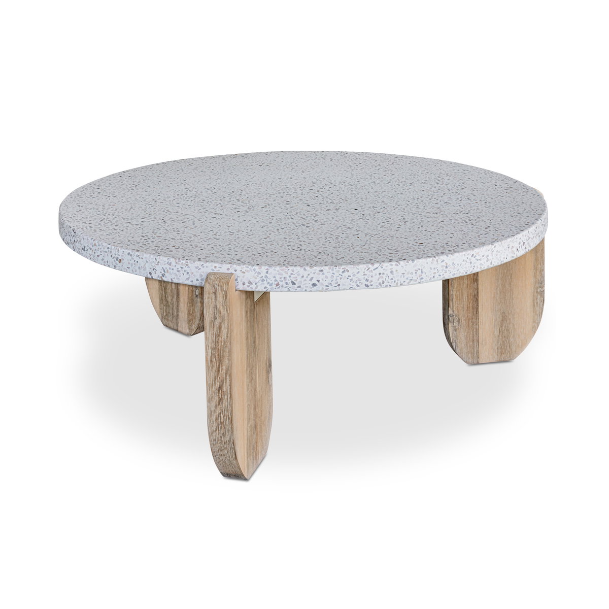 Wunder Coffee Table White, by Moe's Home, 36.5" width x 13.75" height x 36.5" depth View 2
