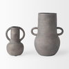 Armani 6.7H Brown-Gray Double Ear Vase, by Mercana, 4.92" length x 4.13" width x 6.69" height thumbnail 14