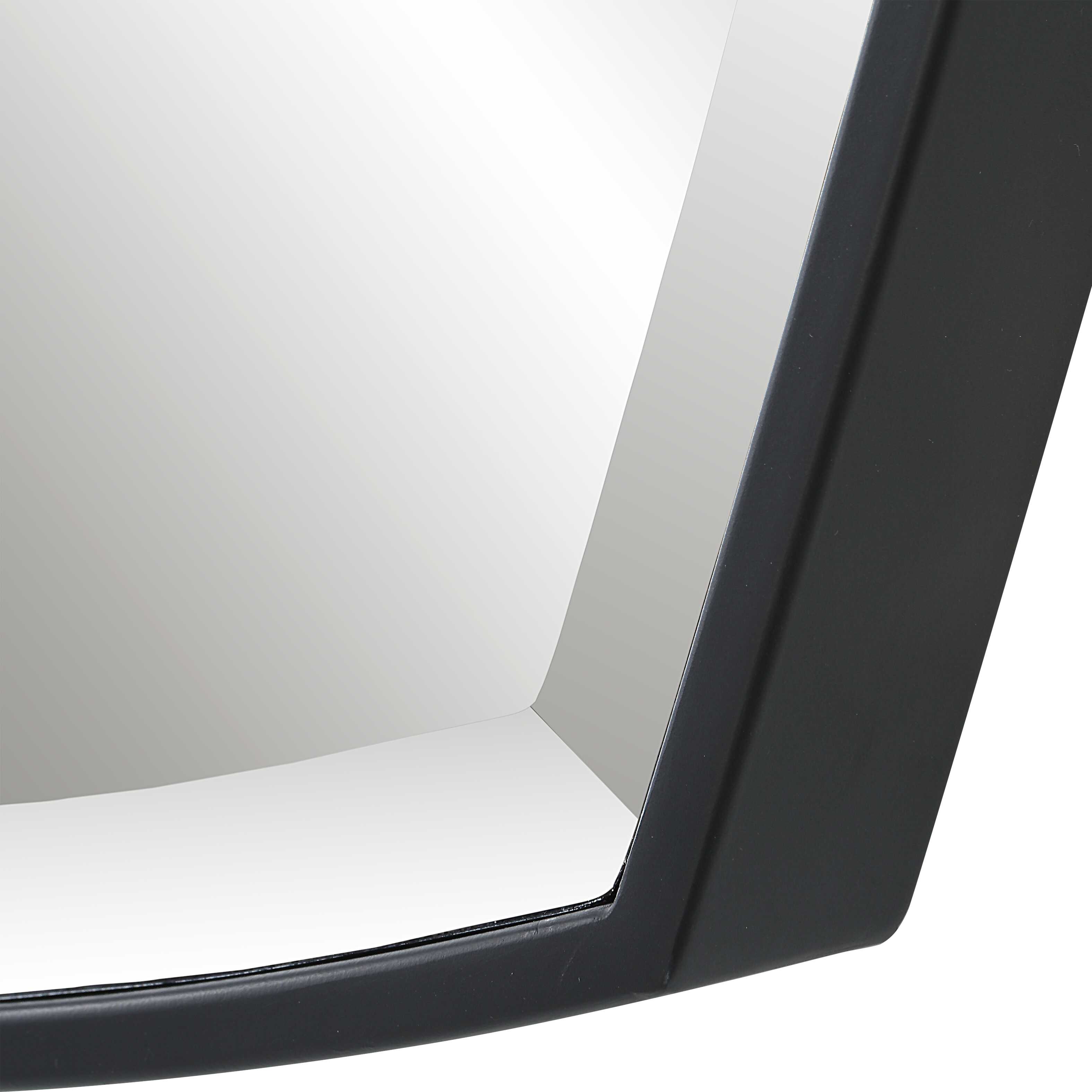 Crest Curved Iron Mirror large image 