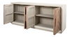 Hollis 4 Door Sideboard, Ant.White, Cabinets & Sideboard by Sarreid, 80" length x 19" width x 33" height thumbnail 8
