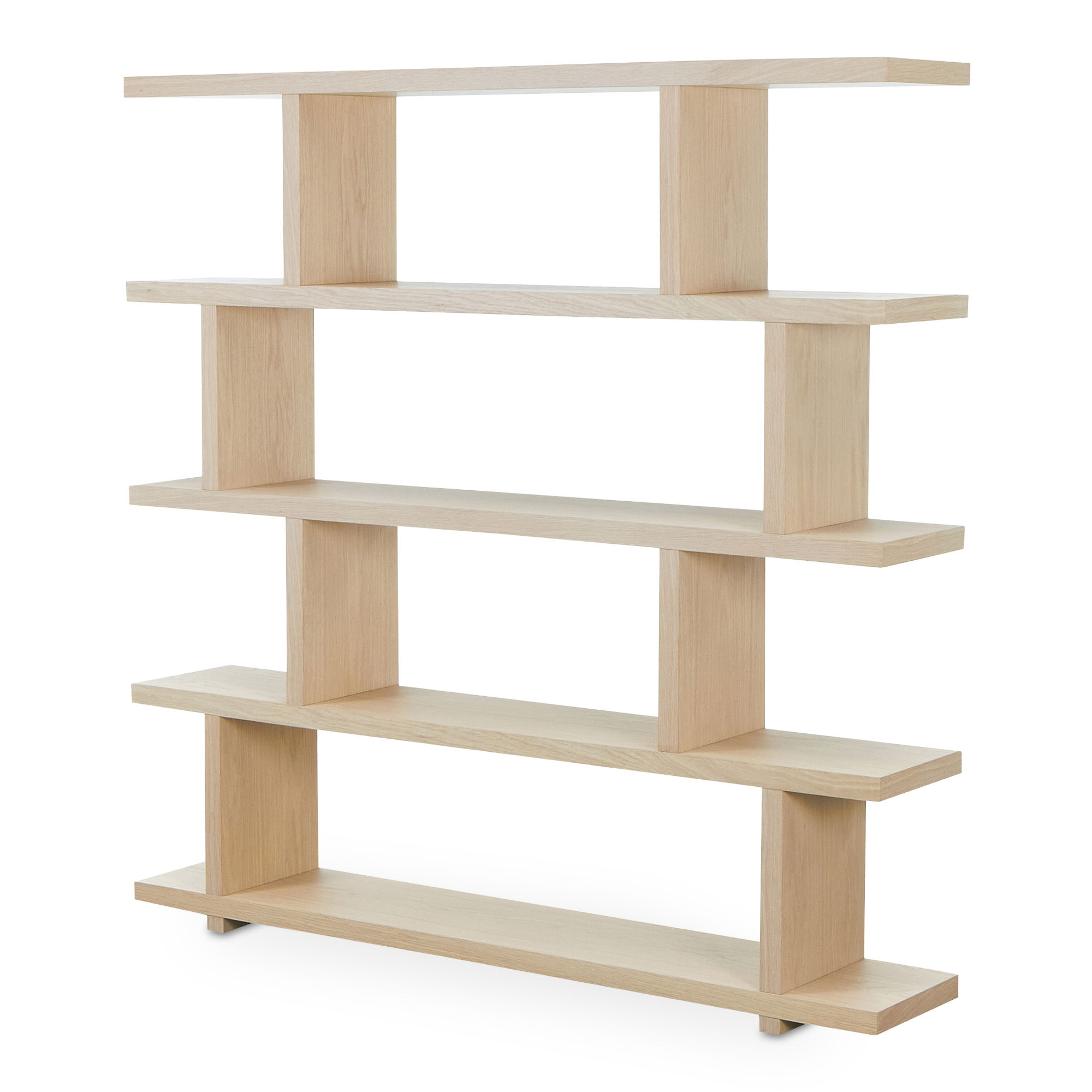 Miri Large Shelf Oak, Shelving & Bookcase by Moe's Home, 63" width x 63" height x 11" depth View 3