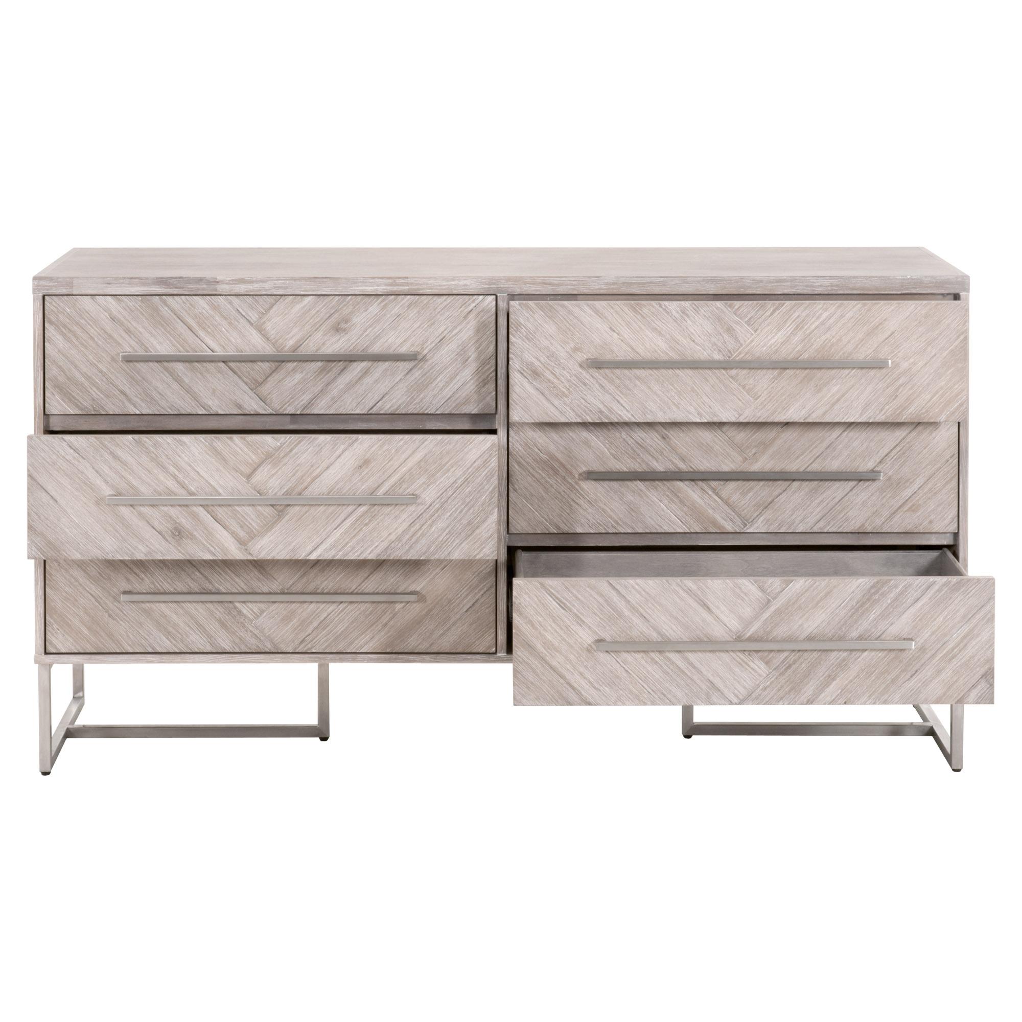 Mosaic 6-Drawer Double Dresser, by Essentials for Living, 62" width x 34" height x 20" depth View 2