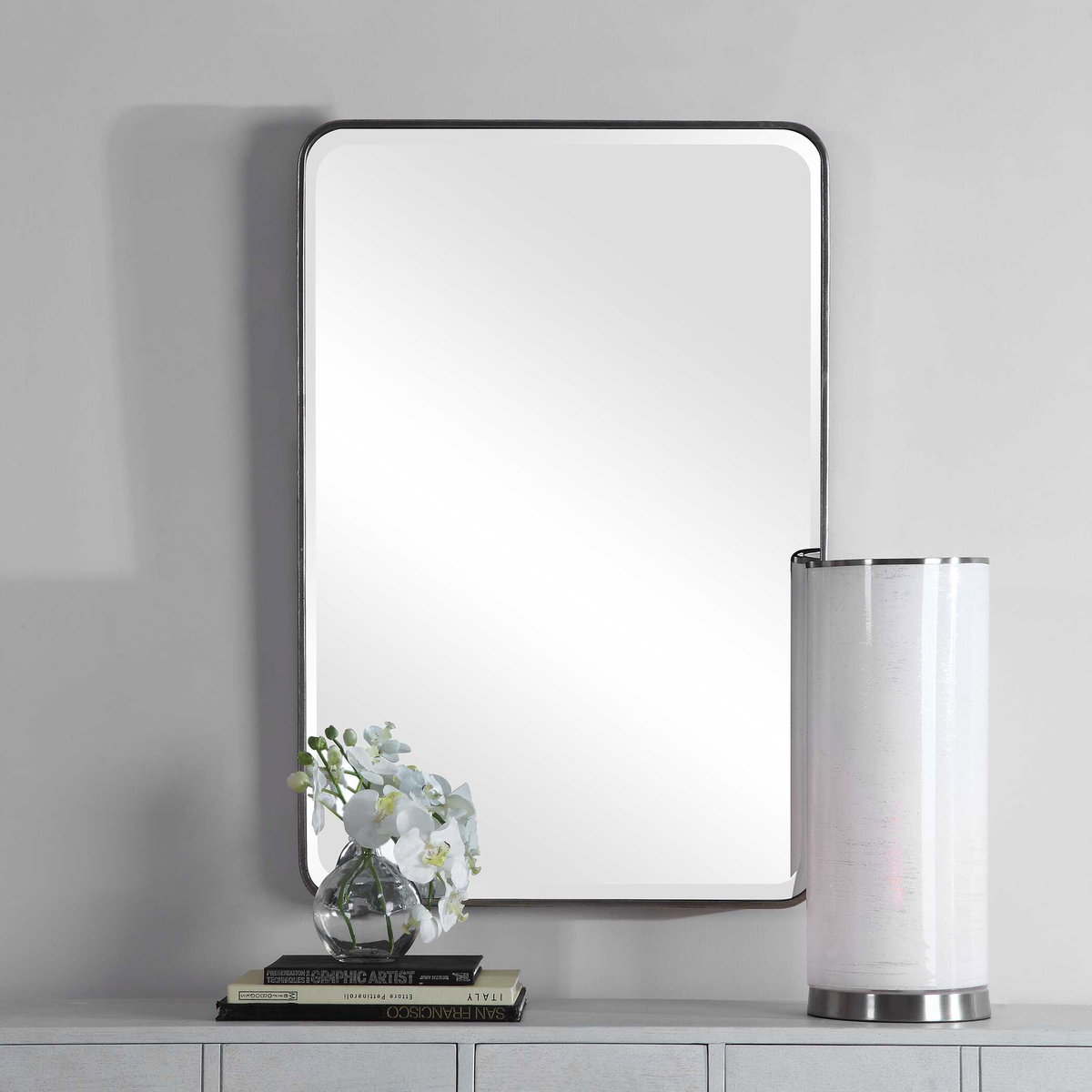 Aramis Silver Mirror, by Uttermost, 24" width x 36.25" height x 2" depth View 4