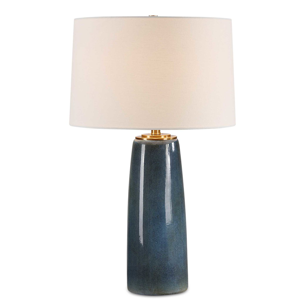 Submerged Deep Blue Table Lamp, by Uttermost, 1'4" width x 2'2.25" height x 1'4" depth View 1