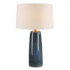 Submerged Deep Blue Table Lamp, by Uttermost, 16" width x 26.25" height x 16" depth thumbnail 1