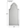 Hovan Frameless Arched Mirror, by Uttermost, 20.5" width x 43.5" height x 1" depth thumbnail 3