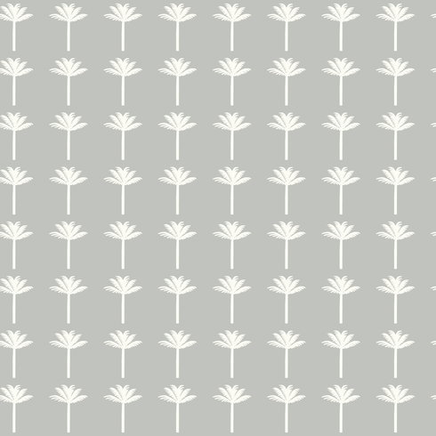 Palm Bay Grey Wallpaper