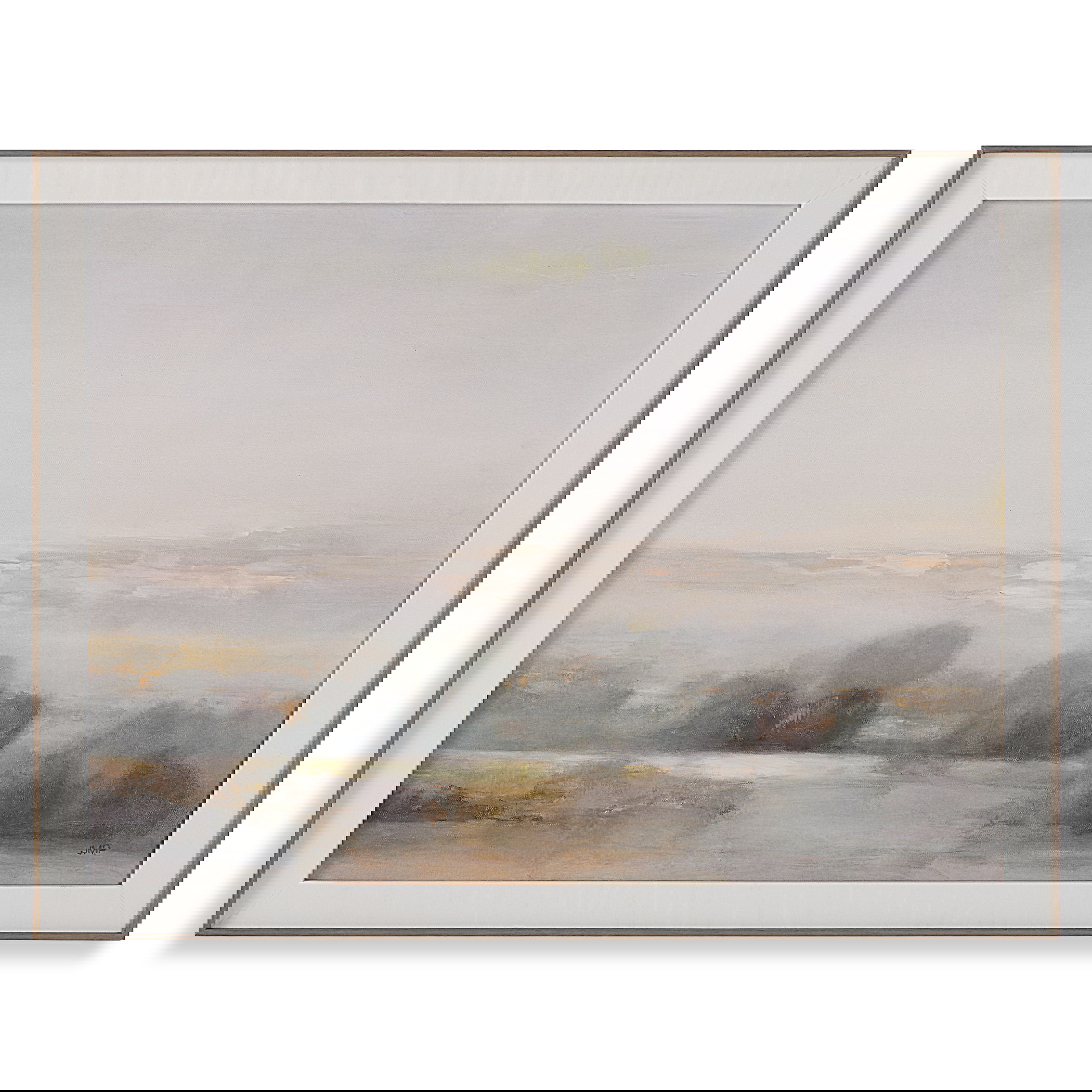 Atmospheric Neutral Landscape Print large image 