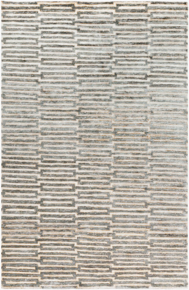 Platinum Handmade Rug, by Surya, 8' length x 5' width