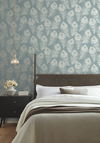 Regal Peacock Dark Teal Wallpaper thumbnail 1