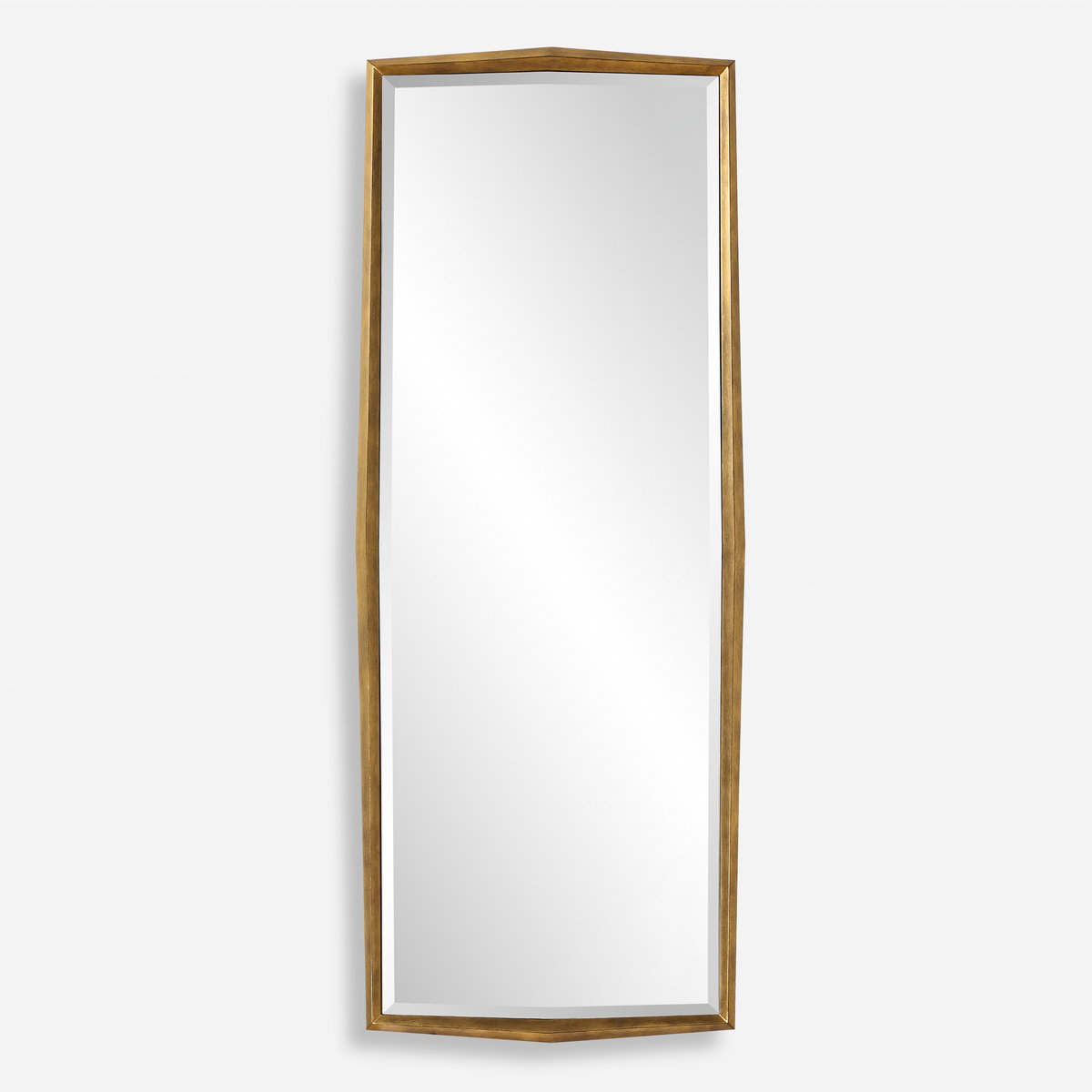 On Point Wood Dressing Mirror, by Uttermost, 2'6" width x 6'4" height x 3" depth View 1
