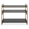 Stacked Up Gray Glass Console Table thumbnail 0