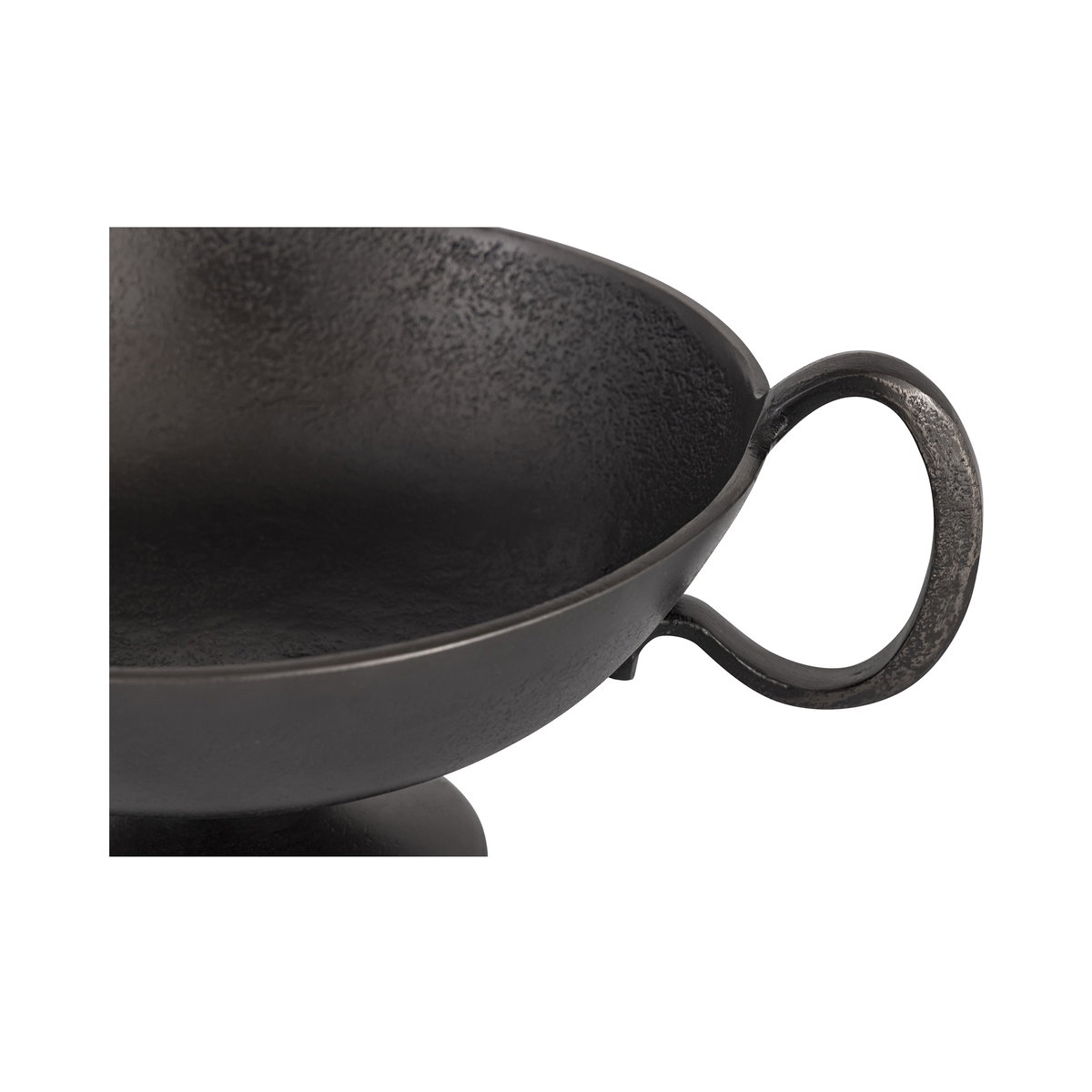Floris Decorative Bowl Black Cast Aluminum, by Moe's Home, 14" width x 5.25" height x 10" depth View 4