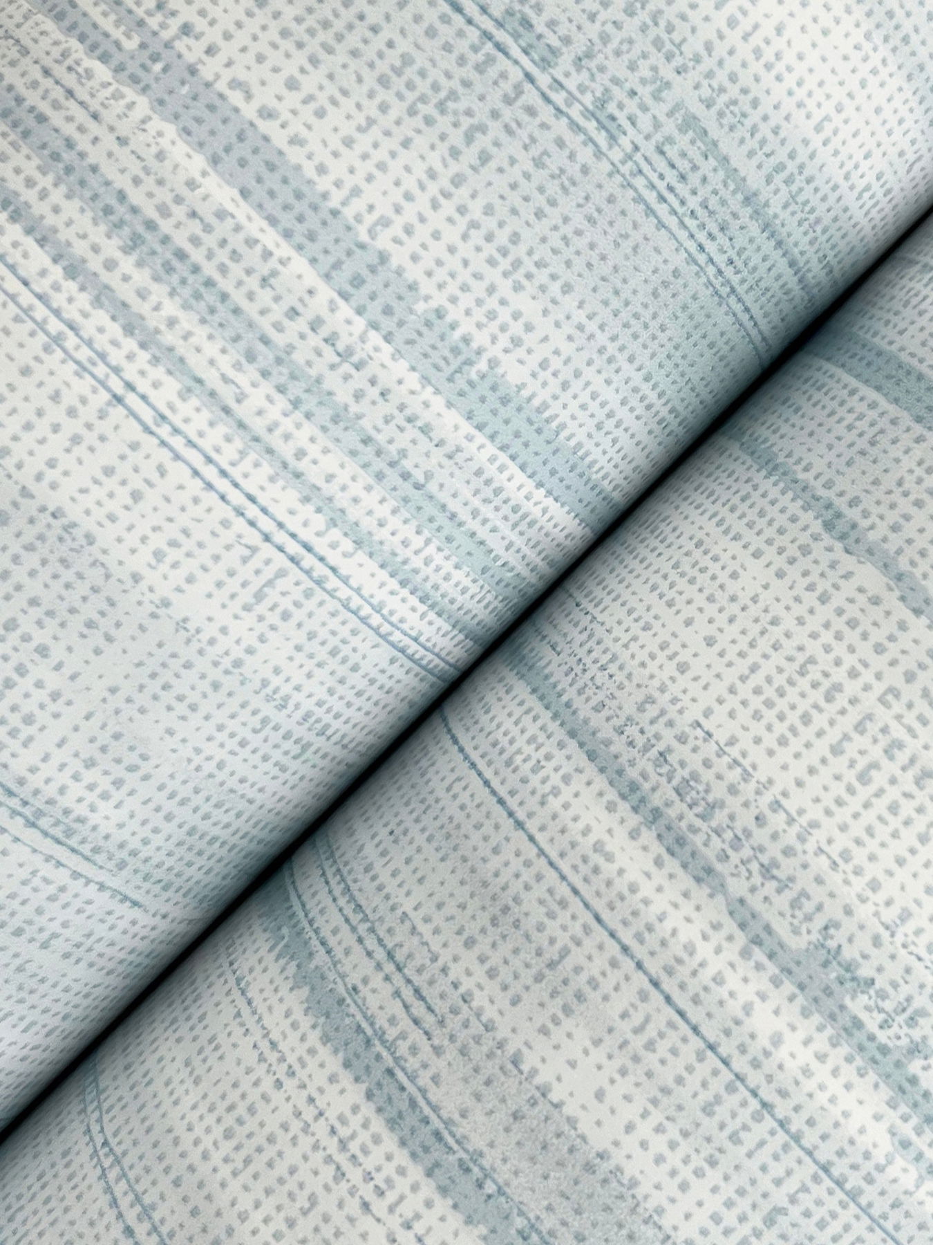 Brushed Linen Light Blue Wallpaper large image 