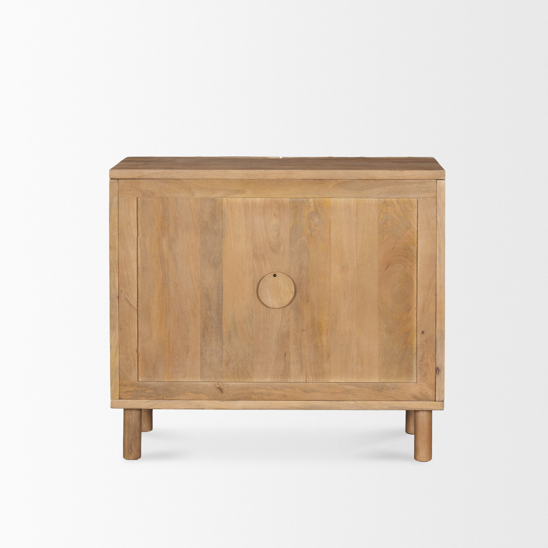 Heera Light Brown Diamond Motif with Shelf Accent Cabinet, Cabinets & Chest by Mercana, 36" length x 16.25" width x 32" height View 6