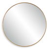 Junius Large Gold Round Mirror thumbnail 0