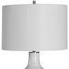 Dakota White Crackle Table Lamp thumbnail 6