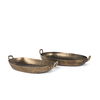 Pama Hammered Gold Metal Decorative Trays (Set of 2) thumbnail 0