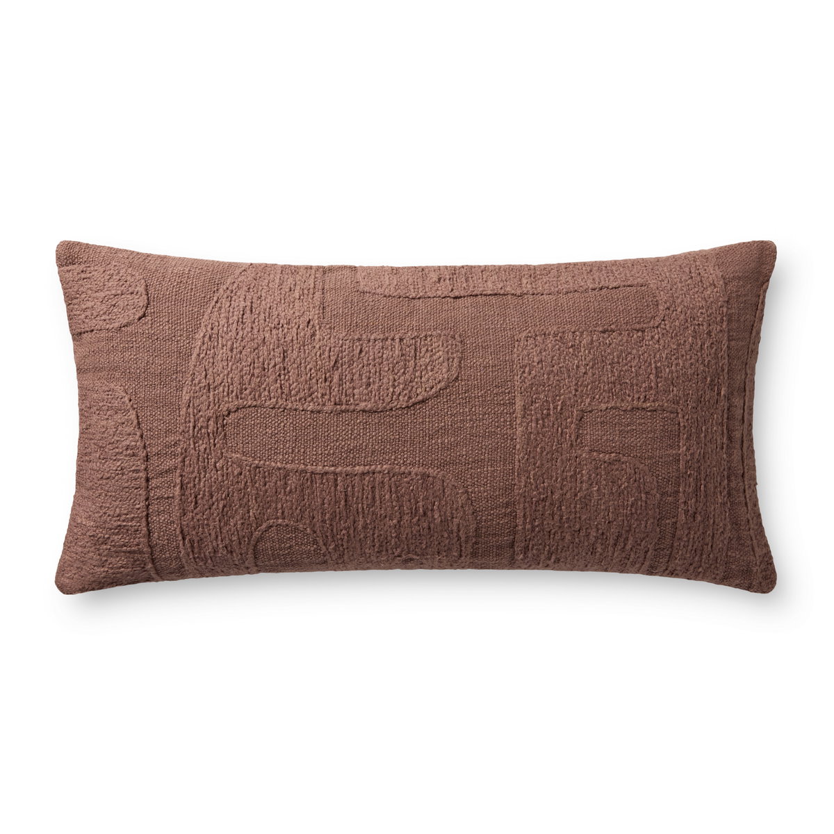 Brigette Romanek x Loloi Mauve Pillow, Decorative Pillow, 12" length x 27" width View 1