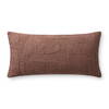 Brigette Romanek x Loloi Mauve Pillow, Decorative Pillow, 12" length x 27" width thumbnail 1