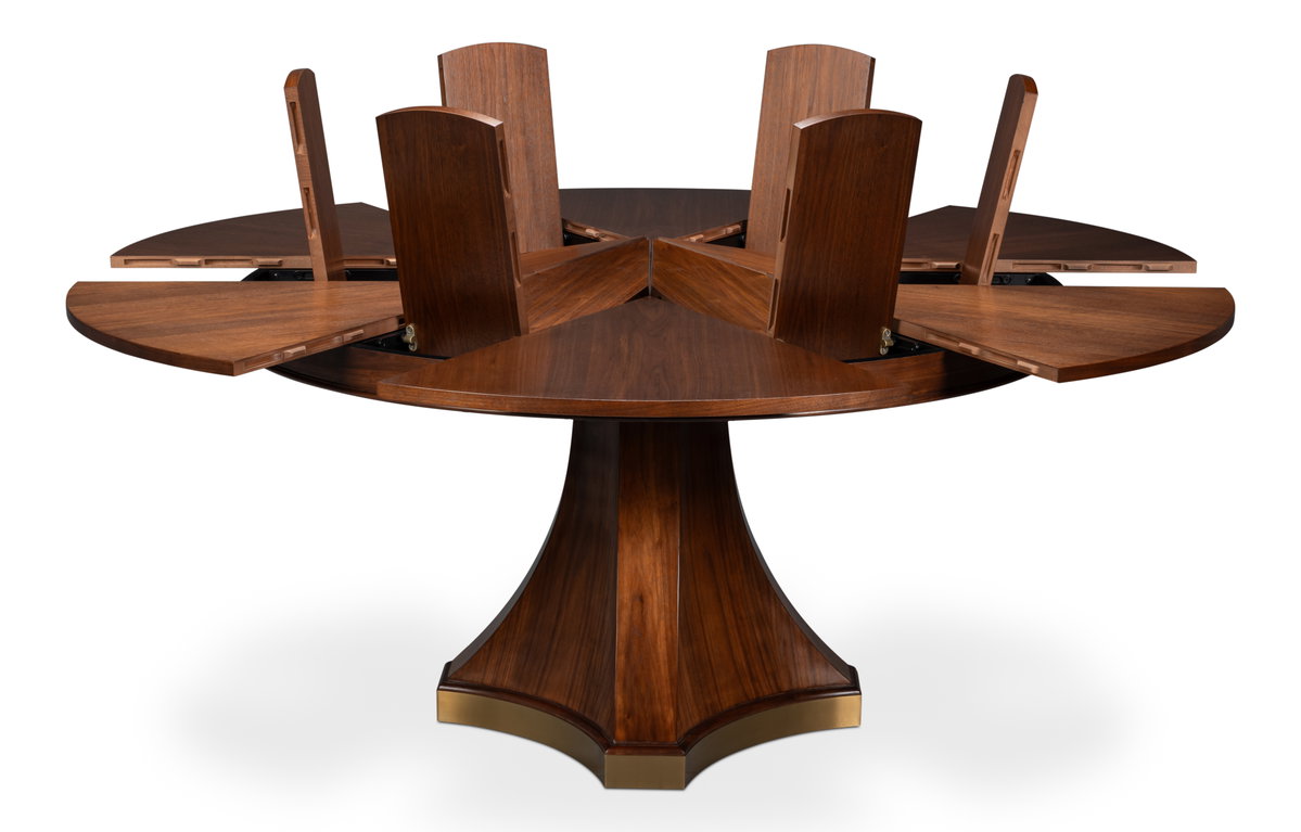 Chelsea Jupe Dining Table, by Sarreid, 4'7" length x 4'7" width x 2'6" height View 9