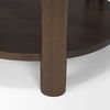 Jovia Brown Mango Wood with Cappuccino Marble Round Side Table thumbnail 11