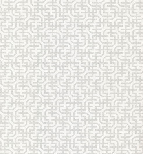 Dynastic Lattice White Wallpaper