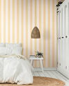 3-in Stripe Yellow Wallpaper thumbnail 2