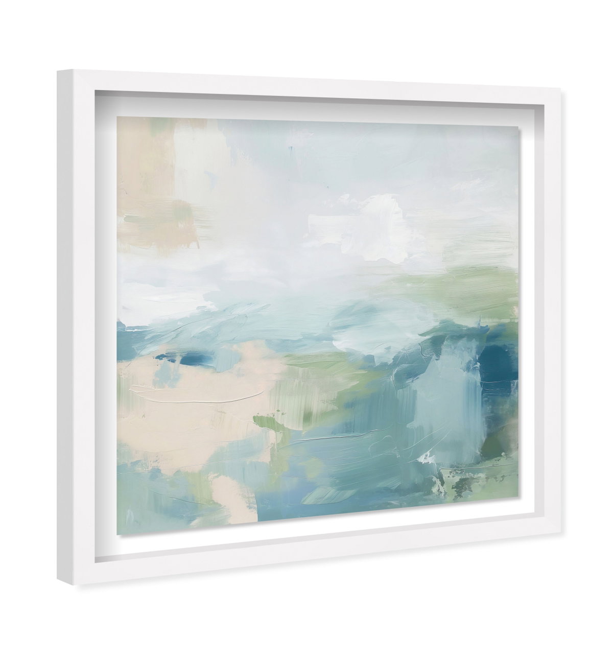 Turquoise Echoes I (Diamond Dust), Art by Oliver Gal,  12x12 View 2