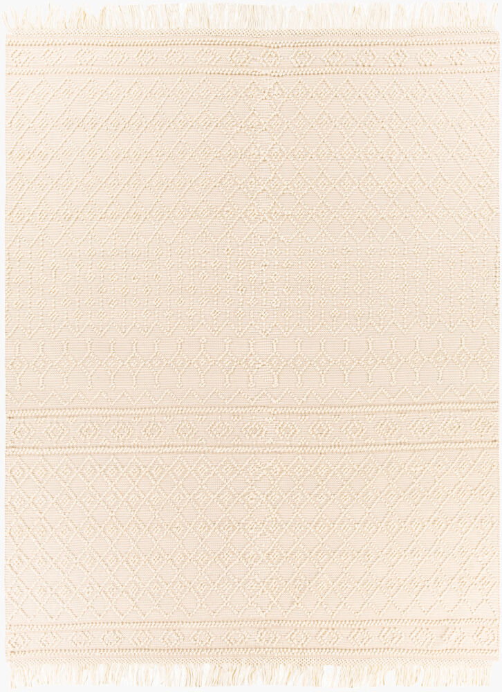 Farmhouse Tassels Handmade Rug, by Surya, 1'6" length x 1'6" width