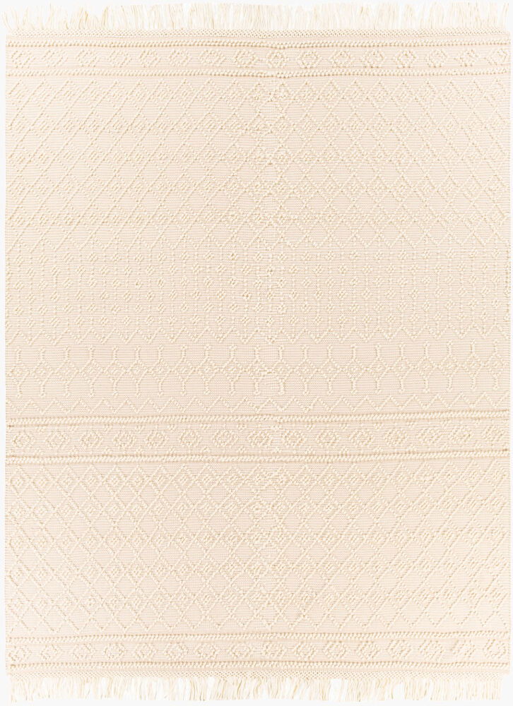 Farmhouse Tassels Handmade Rug, by Surya, 9' length x 6' width