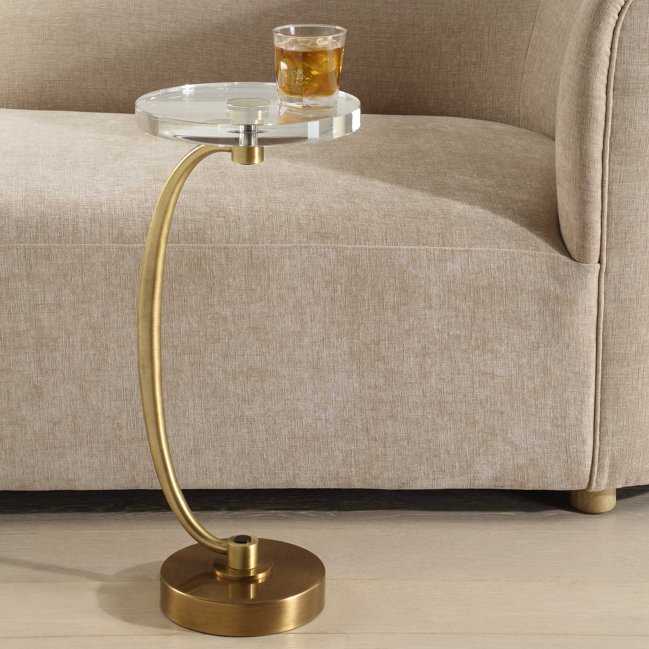 Waveney Brass Drink Table Waveney Brass Drink Table large image