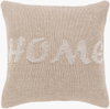 No Place Like Home Accent Pillow, Decorative Pillow by Surya, 18" length x 18" width thumbnail