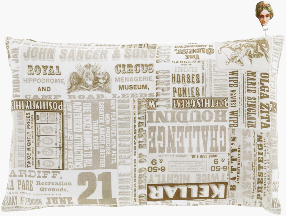 Mind Games Lumbar Pillow, Decorative Pillow by Surya, 13" length x 20" width