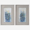 Indigo Florals Framed Art Set/2, by Uttermost, 2'3.5" width x 3'5.5" height x 1.37" depth thumbnail 1