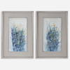 Indigo Florals Framed Art Set/2, by Uttermost, 27.5" width x 41.5" height x 1.37" depth thumbnail 1