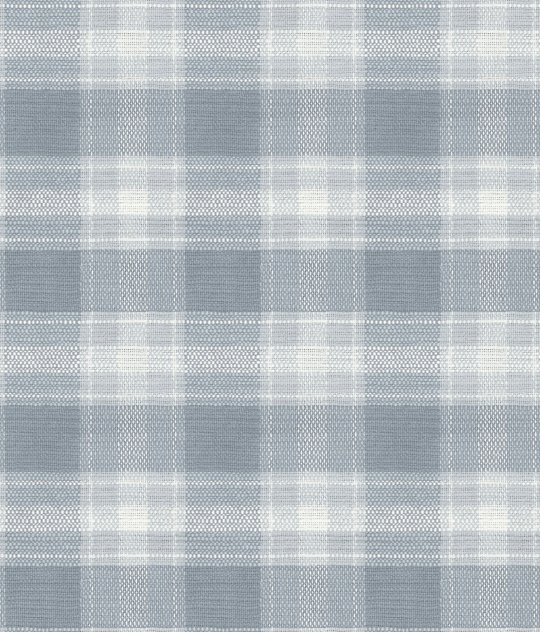 Woven Buffalo Check Blue Wallpaper, by York Wall, 33' length x 1'8.5" width x 0.02" depth View 1