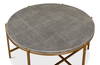 Grey Shagreen Coffee Table, by Sarreid, 2'10" length x 2'10" width x 1'4" height thumbnail 10