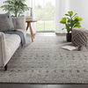 Abelle Hand-Knotted Tribal Gray/ Black Area Rug thumbnail 8