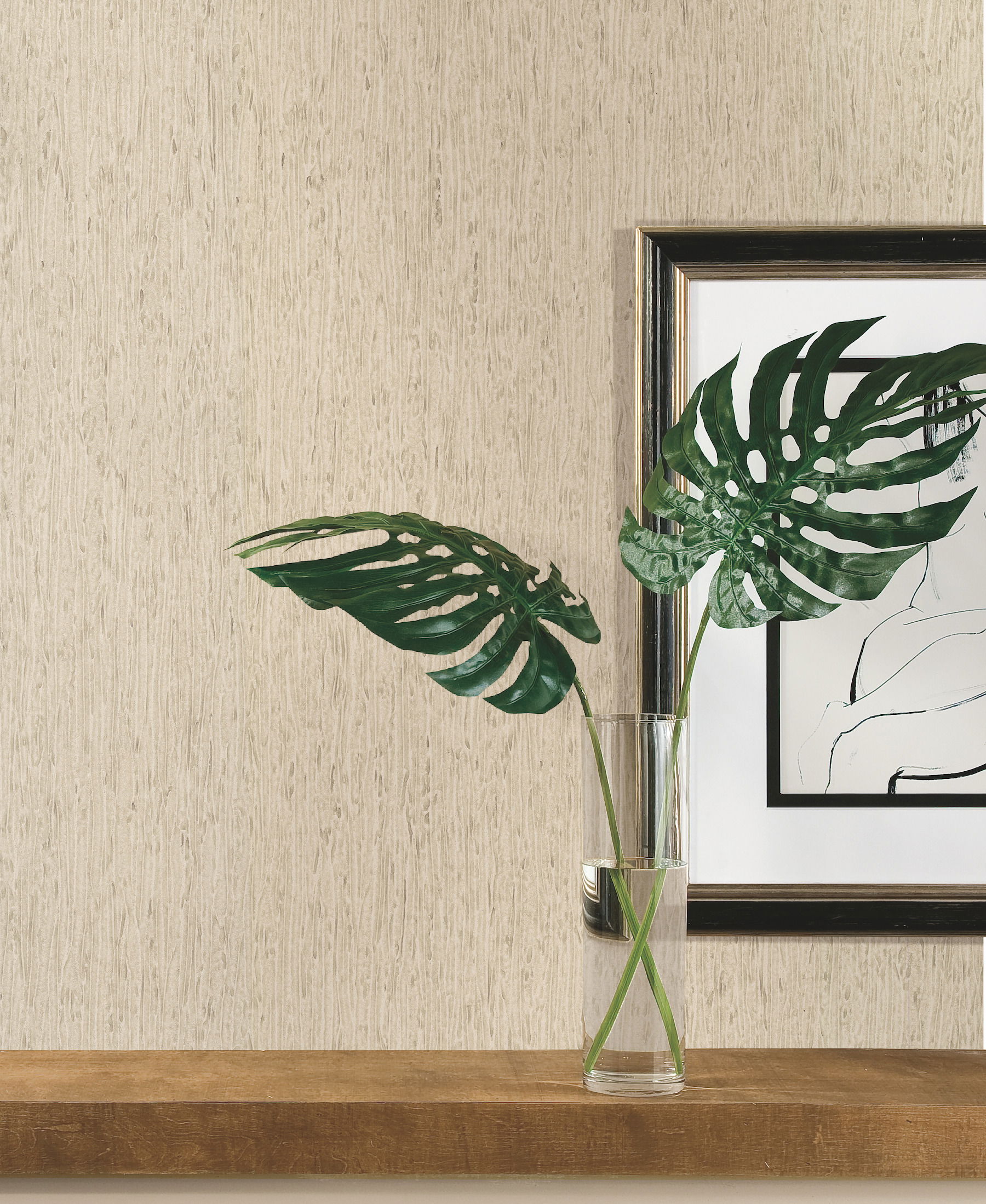 Rugged Bark Off White Wallpaper large image 