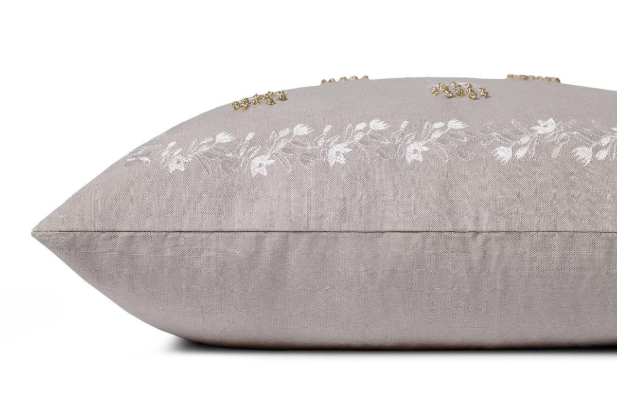 Rifle Paper Co. x Loloi No Name Pillow, Decorative Pillow, 22" length x 22" width View 2