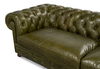 Savile Leather Sofa, Green thumbnail 22