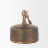 Quincy Large Gold Metal Decorative Bell Object, Decorative Object by Mercana, 7" length x 7" width x 7.75" height thumbnail 7