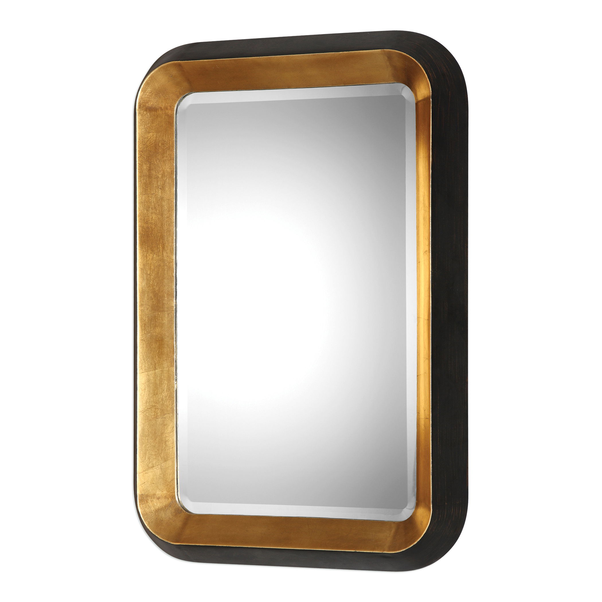 Niva Metallic Gold Wall Mirror large image 