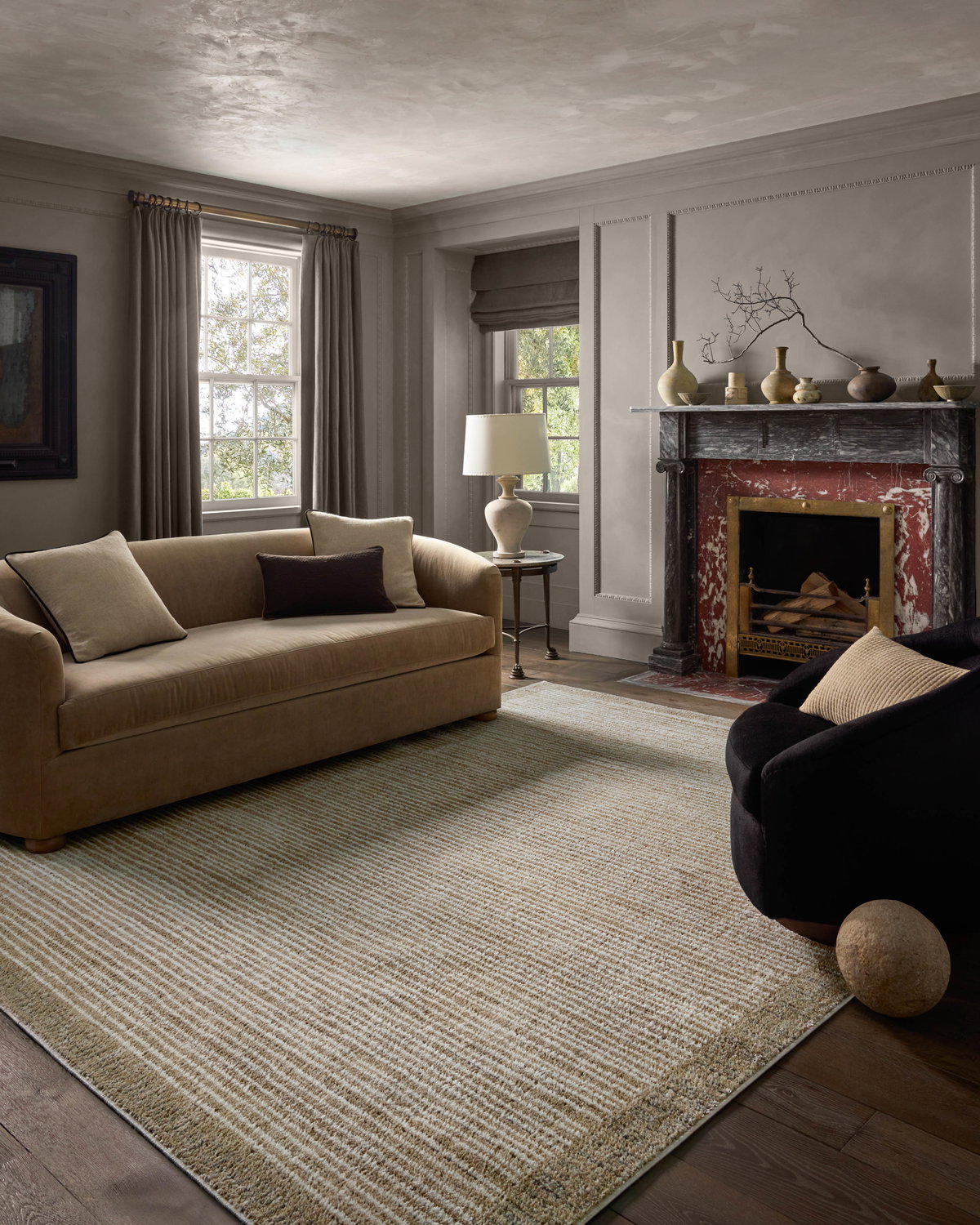 Jeremiah Brent x Loloi Bleecker Rug, 1'6" length x 1'6" width View 3