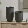 Komorebi Indoor-Outdoor Black Vases Set/2, Decorative by Uttermost, 9" width x 17" height x 9" depth thumbnail 2