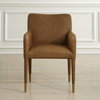 Conifer Camel Dining Armchair, Furniture by Uttermost, 23" width x 34" height x 23" depth thumbnail 2