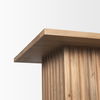 June Light Brown Wood with Fluting Square Side Table thumbnail 8
